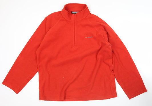 Mens UK Size L Mountain Life Red Pullover Sweatshirt