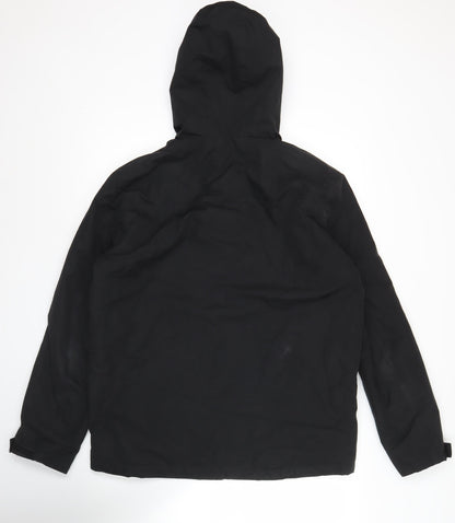 Primark Men’s Black Softshell Hooded Mid-Length Jacket Size M