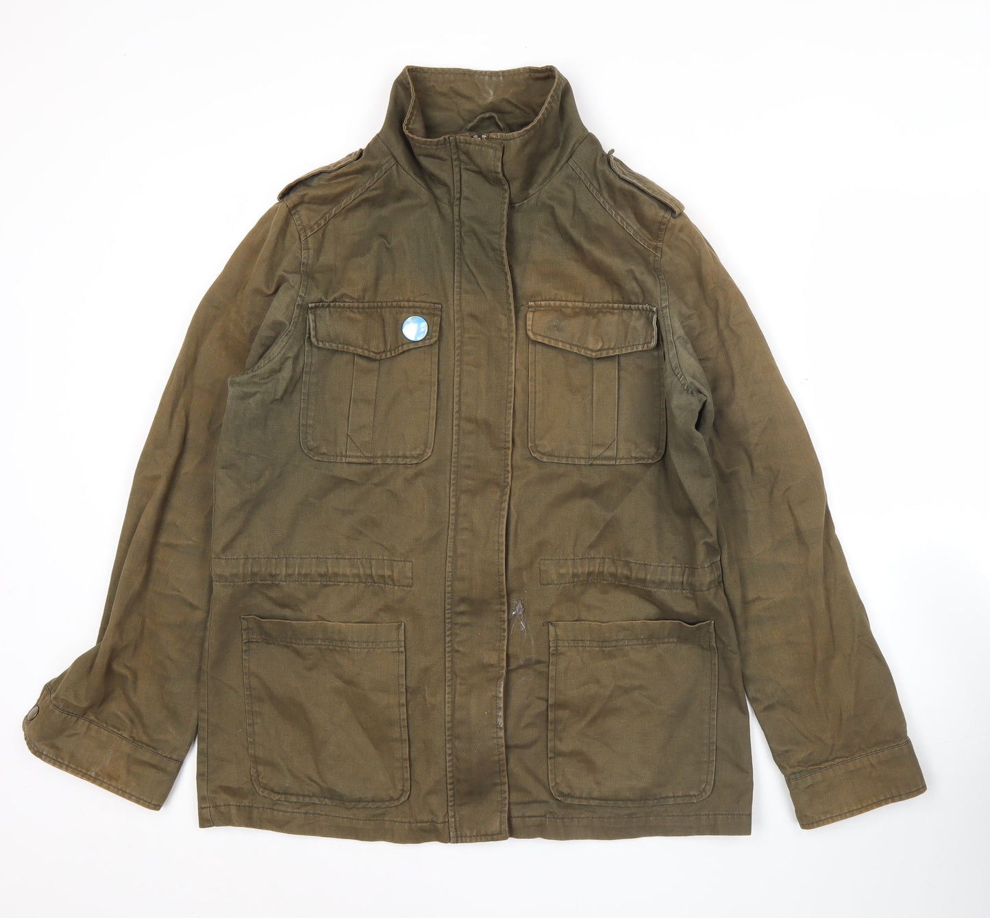 Womens UK Size 14 Atmosphere Green Military Jacket