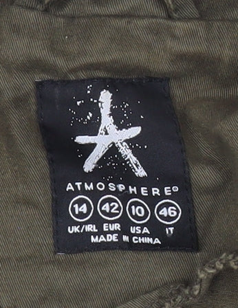 Womens UK Size 14 Atmosphere Green Military Jacket