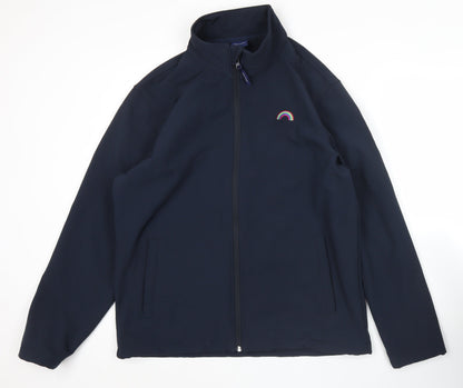 Prounook Women’s Blue Softshell Jacket L Long Sleeve Zip Casual