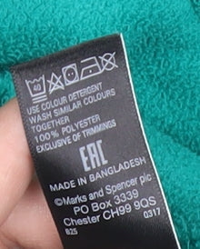 Marks and Spencer Women’s Green Size 8 Full Zip Fleece Hoodie