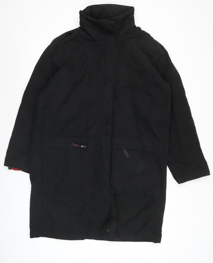 Womens UK Size 12 Marks and Spencer Black Overcoat
