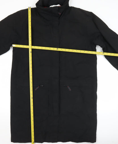 Womens UK Size 12 Marks and Spencer Black Overcoat