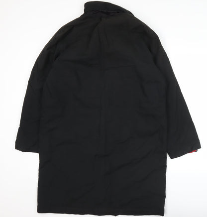 Womens UK Size 12 Marks and Spencer Black Overcoat