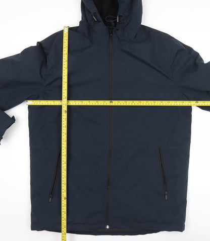 Primark Men’s Blue Hooded Puffer Jacket Size L Regular Fit