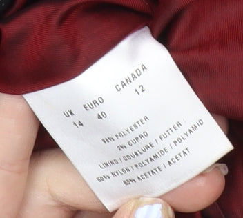 Precis Petite Womens Black Size 14 Suit Jacket Blazer Regular Fit