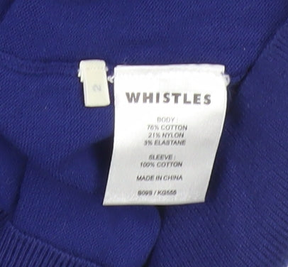 Womens UK Size 12 Whistles Blue Cardigan Jumper