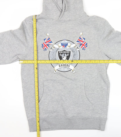 Fanatics Men’s Grey Raiders NFL Hoodie Pullover Size M Sportswear