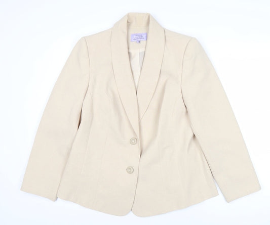 Honor Millburn Women’s Beige Shawl Collar Suit Jacket Size 16