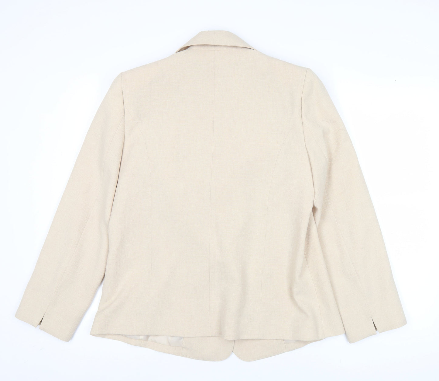 Honor Millburn Women’s Beige Shawl Collar Suit Jacket Size 16