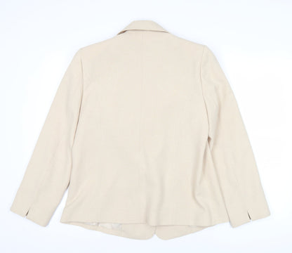 Honor Millburn Women’s Beige Shawl Collar Suit Jacket Size 16
