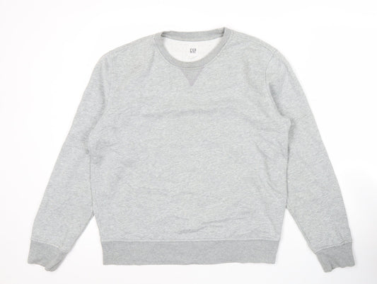 Mens UK Size S Gap Grey Pullover Sweatshirt