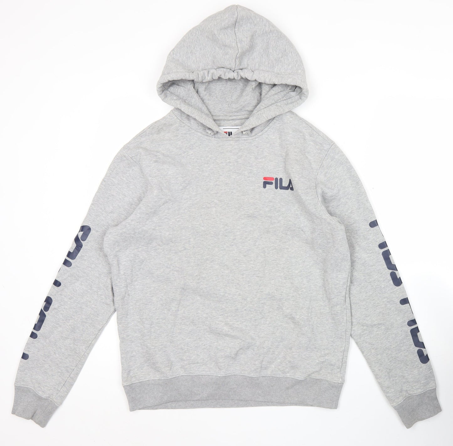Mens UK Size S FILA Grey Pullover Hoodie