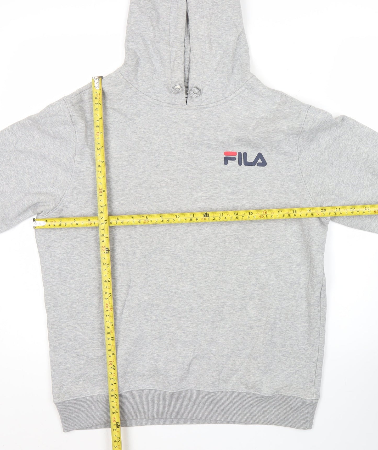 Mens UK Size S FILA Grey Pullover Hoodie