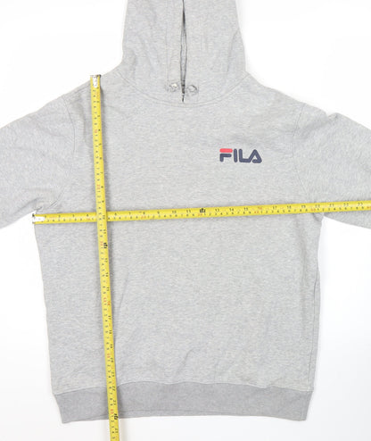Mens UK Size S FILA Grey Pullover Hoodie