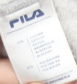 Mens UK Size S FILA Grey Pullover Hoodie