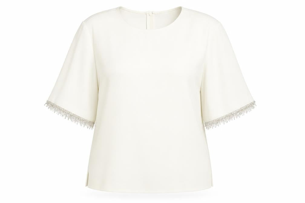 Womens UK Size 12 Marks and Spencer Ivory Basic Blouse