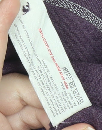 FatFace Men's Purple Cotton Polo Shirt M Short Sleeve Casual