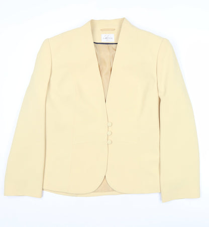 Eastex Women Beige Size 16 Tailored Lined Suit Jacket