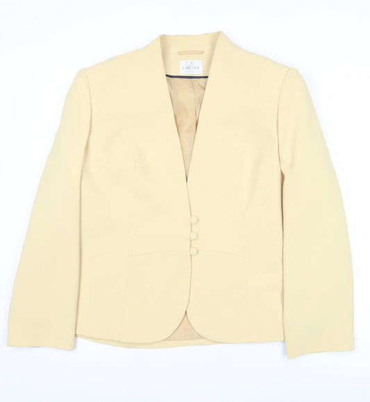 Eastex Women Beige Size 16 Tailored Lined Suit Jacket