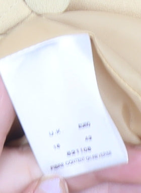 Eastex Women Beige Size 16 Tailored Lined Suit Jacket