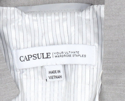 Capsule Women Grey Size 16 Regular Fit Blazer Jacket
