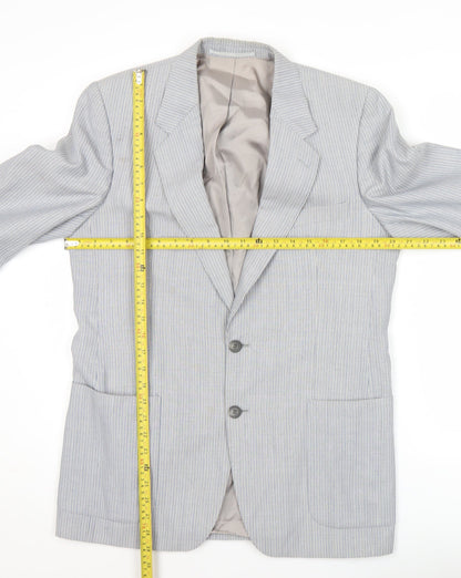 Joshua Taylor Cambridge Men's Grey Striped 40R Blazer Jacket