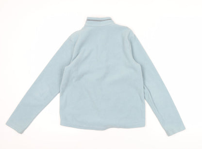 Quechua Boys Blue Fleece Sweatshirt 10-11 Years Half Zip Hiking Top