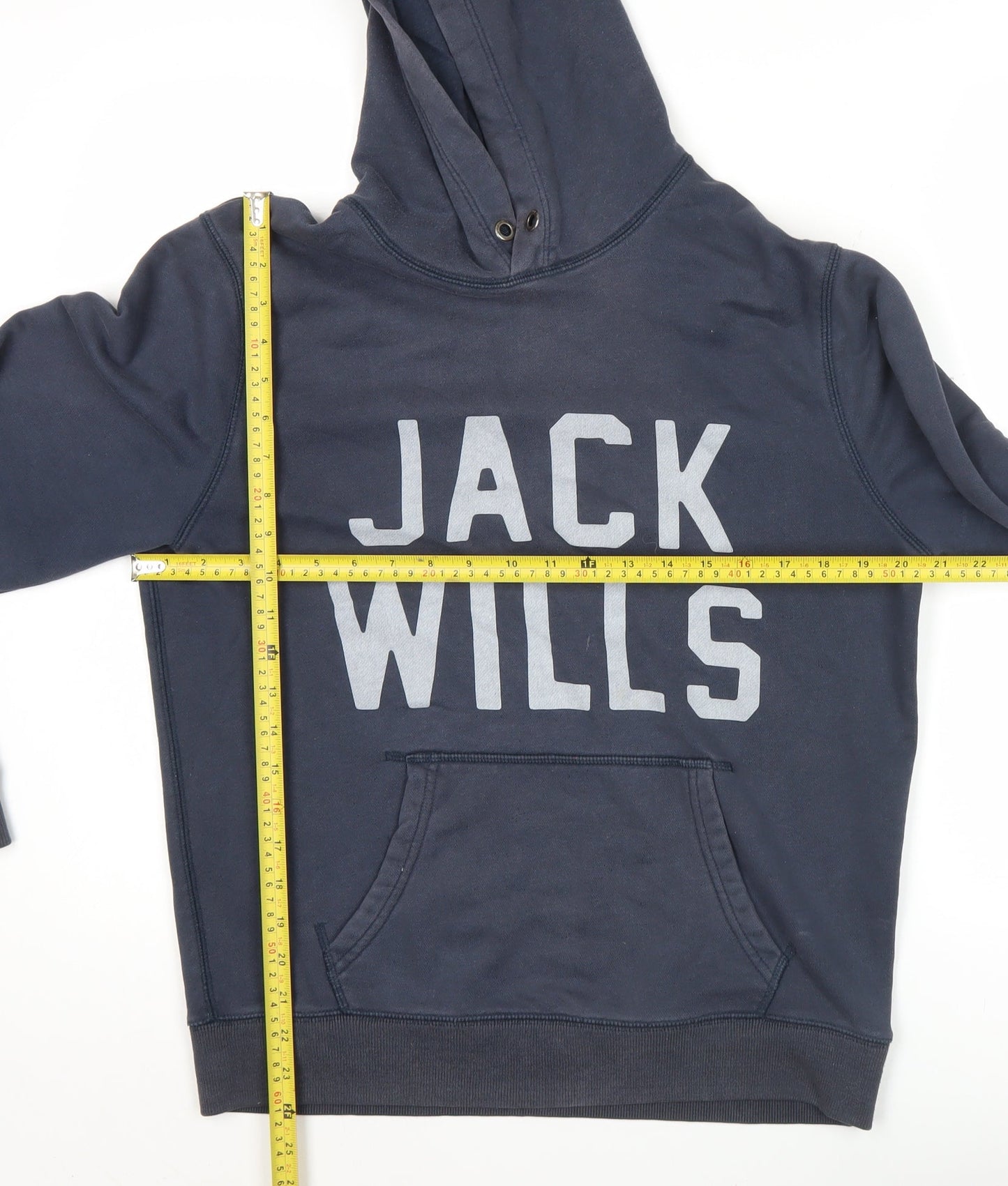 Mens UK Size S Jack Wills Blue Pullover Hoodie