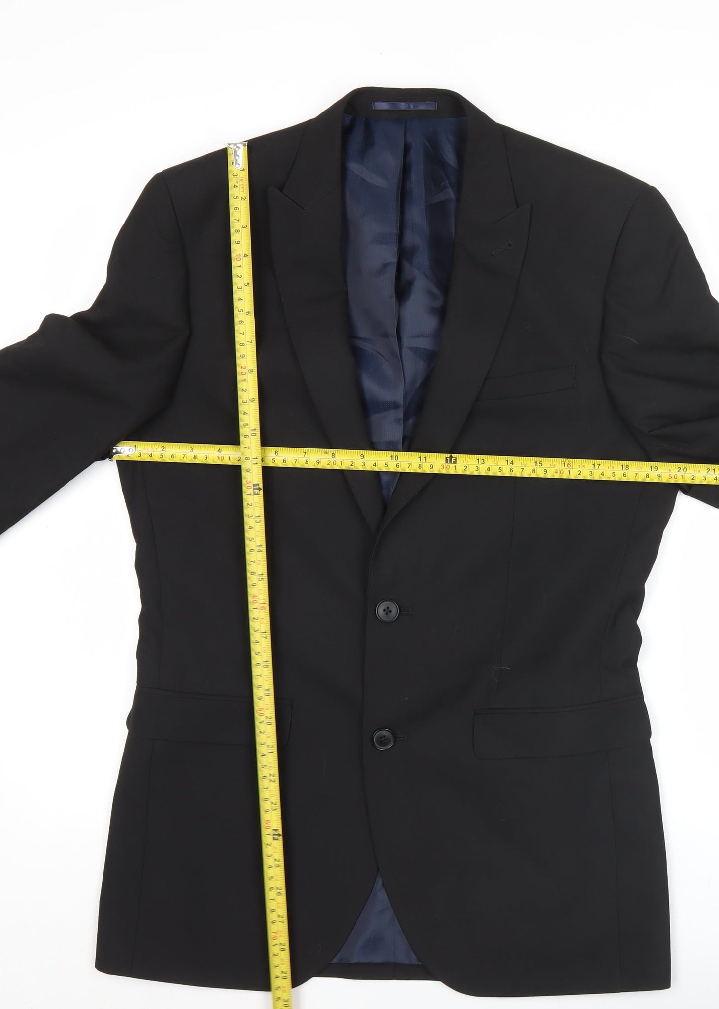 Next Men's Black 38L Regular Fit Suit Jacket Formal
