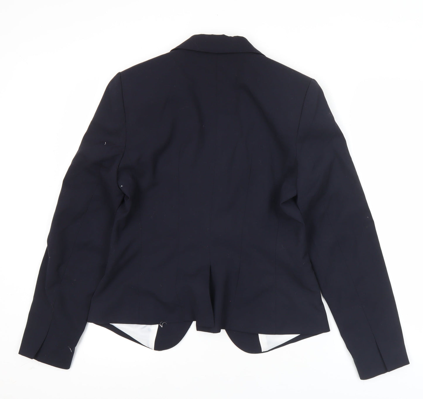 H&M Women’s Black Blazer Jacket Size 12 Regular Fit Workwear