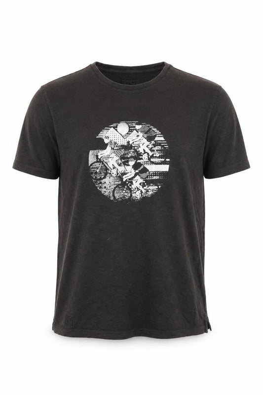 Ink Inc Men’s Black Graphic Print Sports T-Shirt Size S Cotton