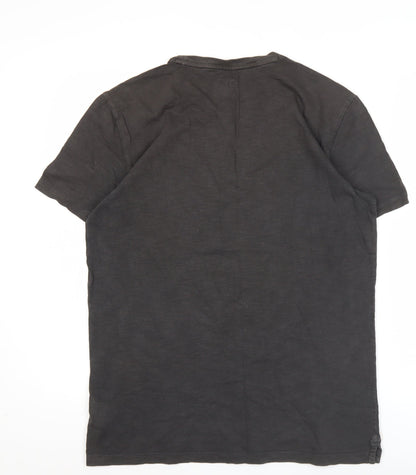 Ink Inc Men’s Black Graphic Print Sports T-Shirt Size S Cotton