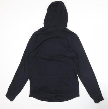 Under Armour Mens Black Pullover Hoodie Small Logo Sportswear