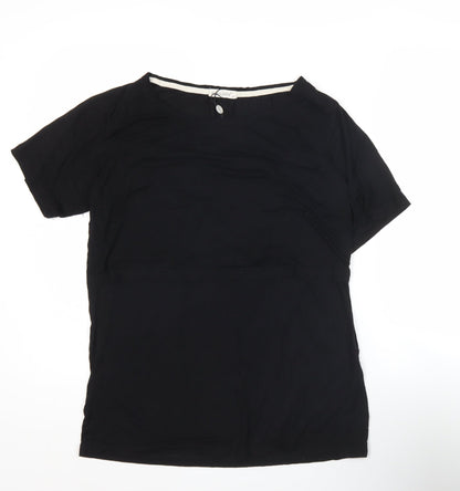 Womens UK Size M SMALLSHOW Black Basic T-Shirt