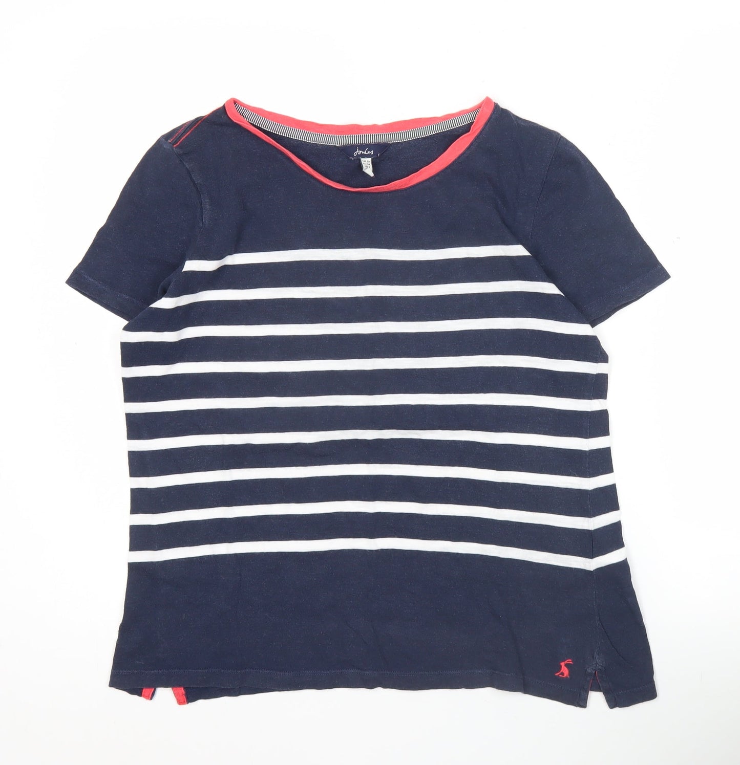 Womens UK Size 10 Joules Blue Basic T-Shirt