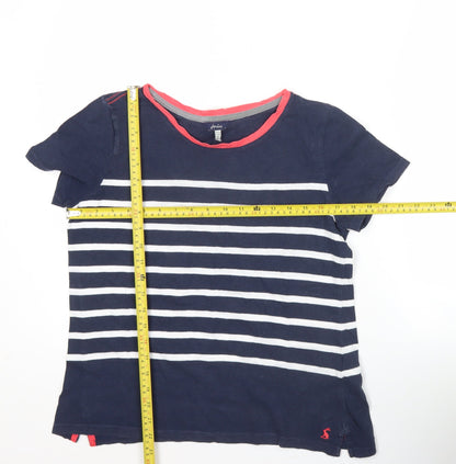 Womens UK Size 10 Joules Blue Basic T-Shirt