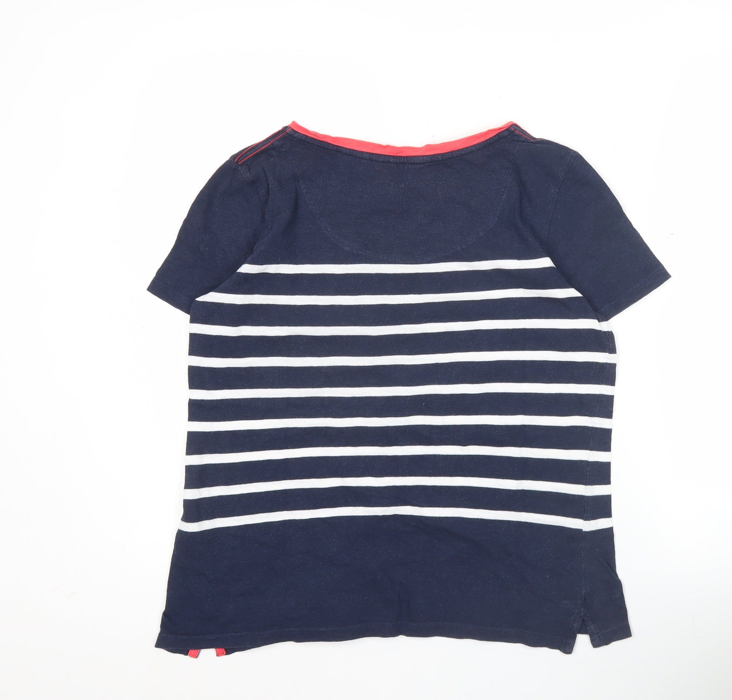 Womens UK Size 10 Joules Blue Basic T-Shirt