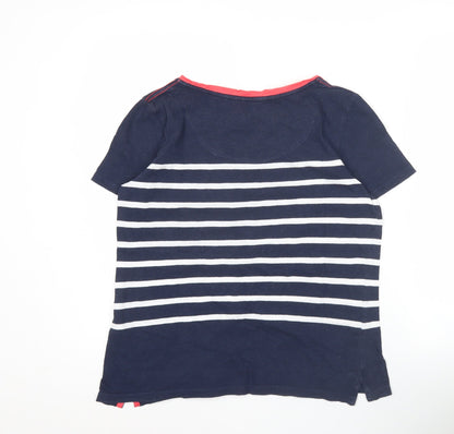 Womens UK Size 10 Joules Blue Basic T-Shirt