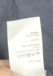 John Lewis Womens Blue Cotton Star Long Sleeve T-Shirt Size 10