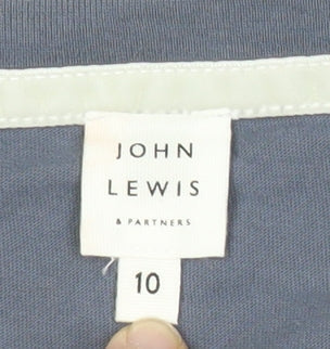 John Lewis Womens Blue Cotton Star Long Sleeve T-Shirt Size 10