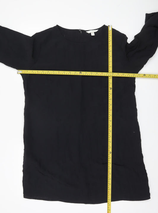 Womens UK Size L H&M Black Tunic Blouse