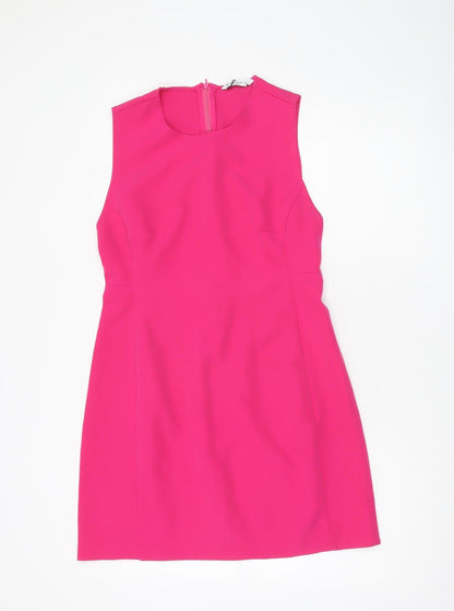 Stradivarius Women’s Pink Sleeveless Sheath Dress Size S
