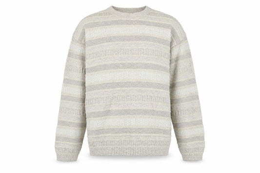 Debenhams Casual Club Men’s Beige Striped Knit Jumper L