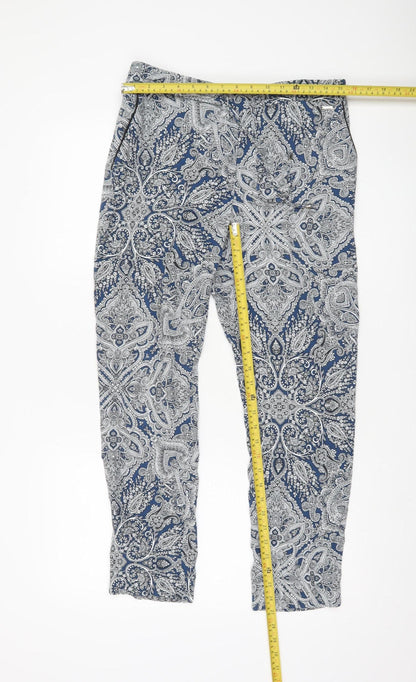 Womens UK Size 12 Marks and Spencer Regular Fit CasualTravel Blue Trousers