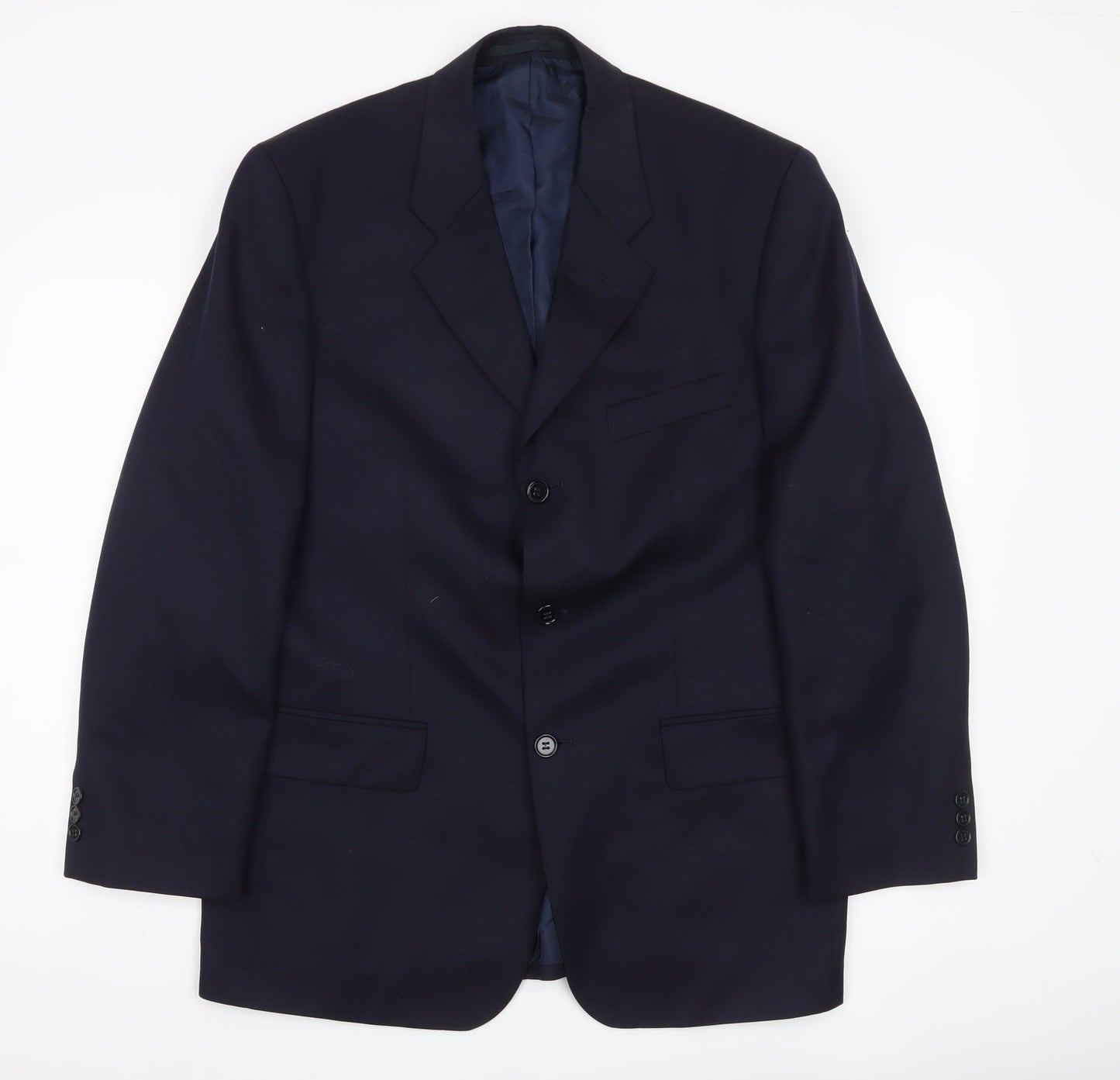James Barry Men’s Blue Wool Blazer Jacket 40R Short Classic