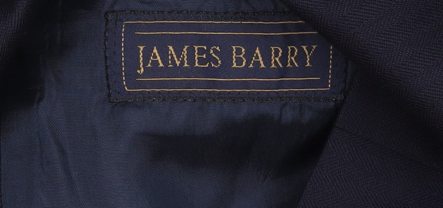 James Barry Men’s Blue Wool Blazer Jacket 40R Short Classic