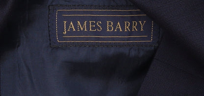 James Barry Men’s Blue Wool Blazer Jacket 40R Short Classic