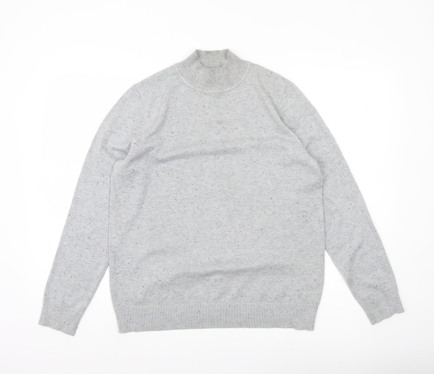 Verve Amie Women’s Grey Mock Neck Pullover Jumper Size L